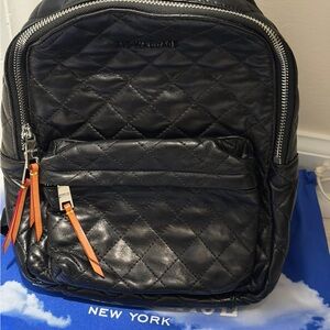 MZ Wallace mini metro Black Quilted Backpack 2016 leather
